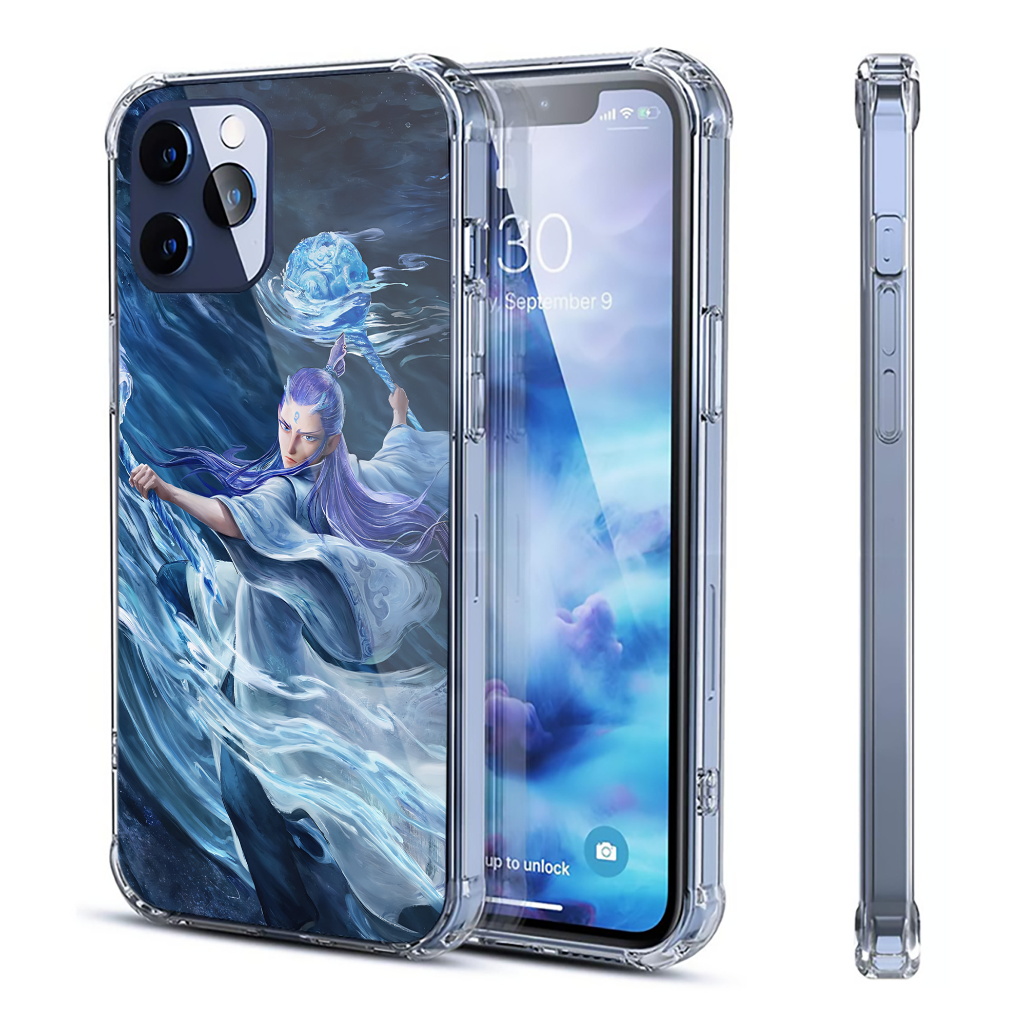 （画像用） Ne Zha 2 ナタ 魔童の大暴れ 【iPhone 12シリーズ対応】透明スマホケース（クリアソフトケース）